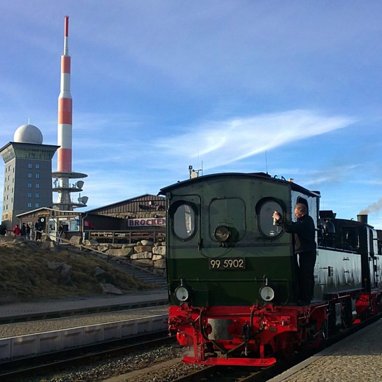 Harzquerbahn auf dem Brocken